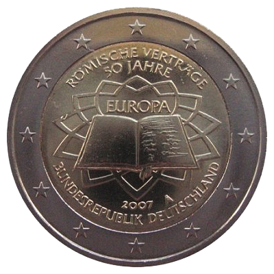 2 euros conmemorativa Tratado de Roma